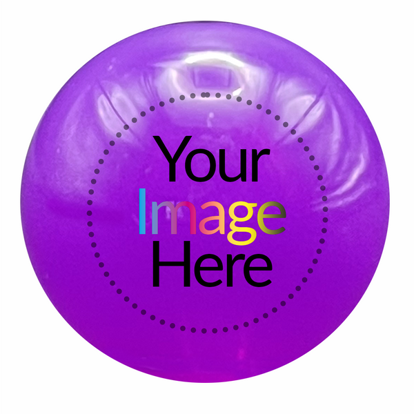 Custom Purple Jelly Semi Transparent 20mm Bubblegum Beads