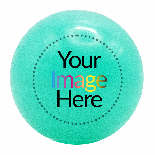 Custom Turquoise Jelly Semi Transparent 20mm Bubblegum Beads