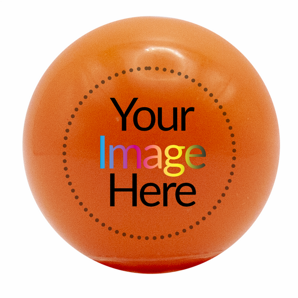 Custom 20mm Orange Gloss Bubblegum Beads-INCLUDES GLOSS FINISH (NEW)