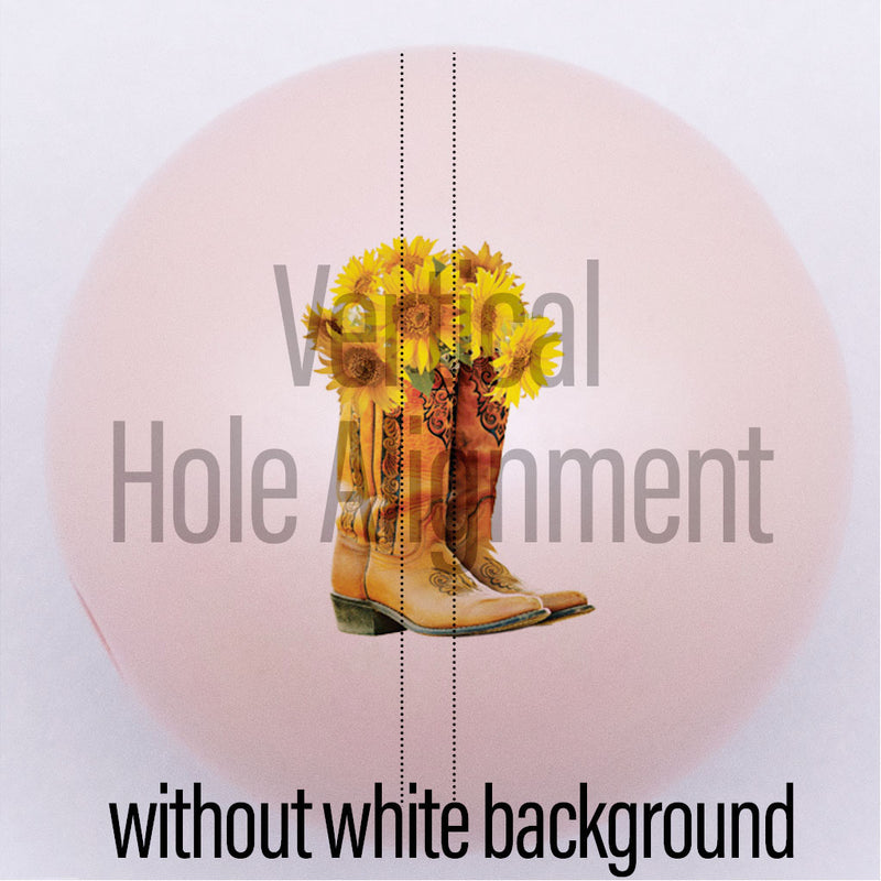 20mm Peach Matte custom printed bubblegum bead vertical hole alignment without white background