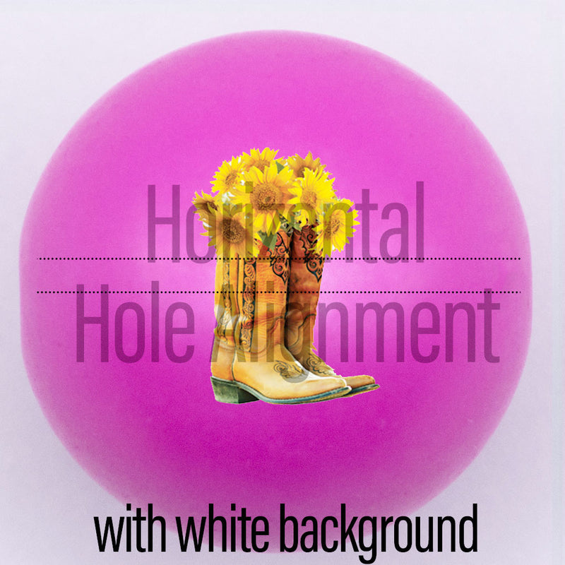 20mm Pink Matte custom printed bubblegum bead horizontal hole alignment with white background