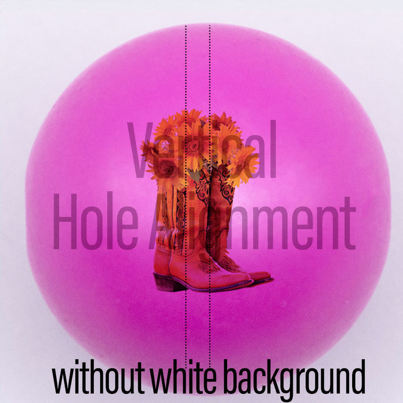 20mm Pink Matte custom printed bubblegum bead Vertical hole alignment without white background