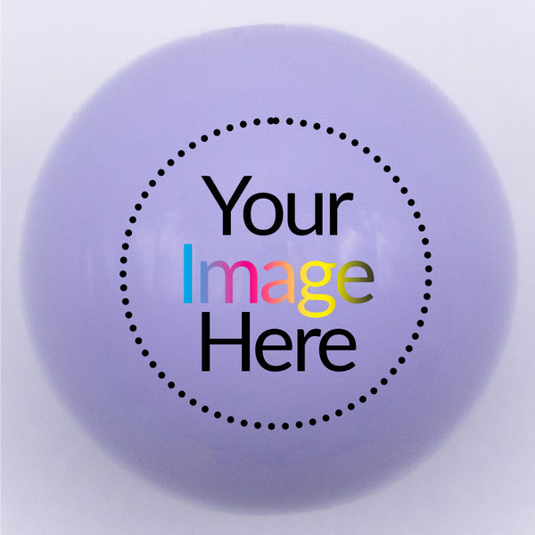 20mm purple gloss custom printed bubblegum bead your image here