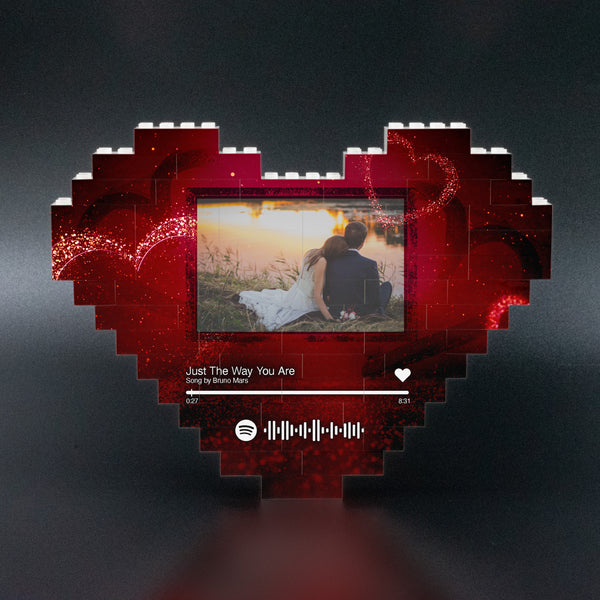 Personalized Heart Shaped Puzzle with Your Song