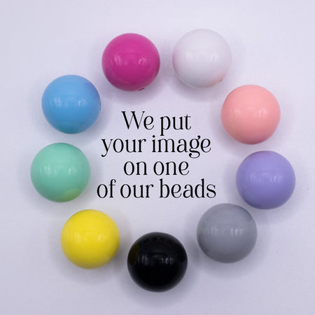 Custom Gloss 20mm Bubblegum Beads