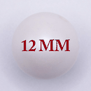 12mm Matte White Pearl Bubblegum Beads
