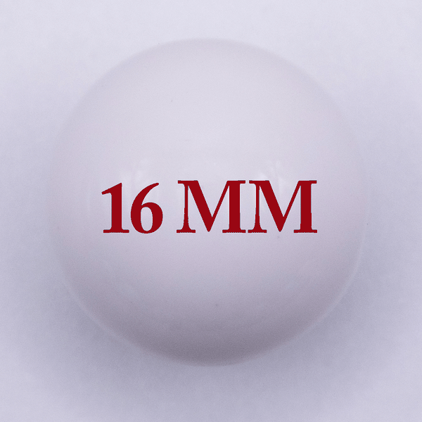 16mm White Gloss Bubblegum Beads-INCLUDES GLOSS FINISH (NEW)