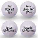 Personalized Name or Word individual 20mm Matte White Pearl Bubblegum Beads