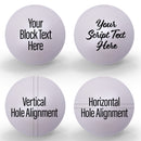 Personalized Name or Word individual 12mm Matte White Pearl Bubblegum Beads