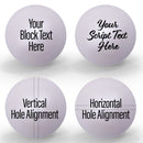 Personalized Name or Word individual 16mm Matte White Pearl Bubblegum Beads