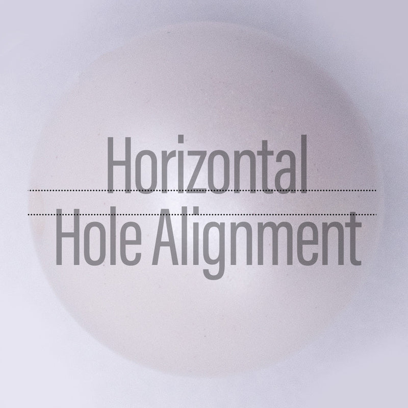 20mm customizable bubblegum bead with horizontal bead hole alignment