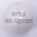 20mm customizable bubblegum bead with vertical bead hole alignment