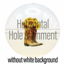 Design your own Custom 20mm Bubblegum Beads White Jelly Semi Transparent Horizontal without white background