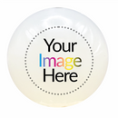 Design your own Custom 20mm Bubblegum Beads White Jelly Semi Transparent with your image