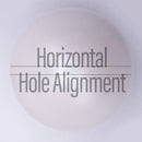 20mm customizable bubblegum bead with horizontal bead hole alignment