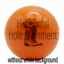 Custom 20mm Orange Gloss Bubblegum Beads-INCLUDES GLOSS FINISH (NEW)