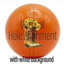 Custom 20mm Orange Gloss Bubblegum Beads-INCLUDES GLOSS FINISH (NEW)