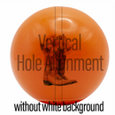 Custom 20mm Orange Gloss Bubblegum Beads-INCLUDES GLOSS FINISH (NEW)