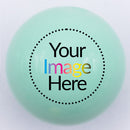 20mm green gloss custom printed bubblegum bead your image here