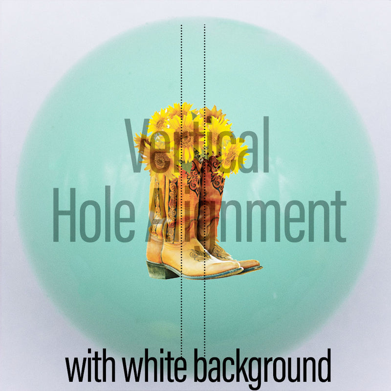 20mm Green gloss custom printed bubblegum bead vertical hole alignment with white background