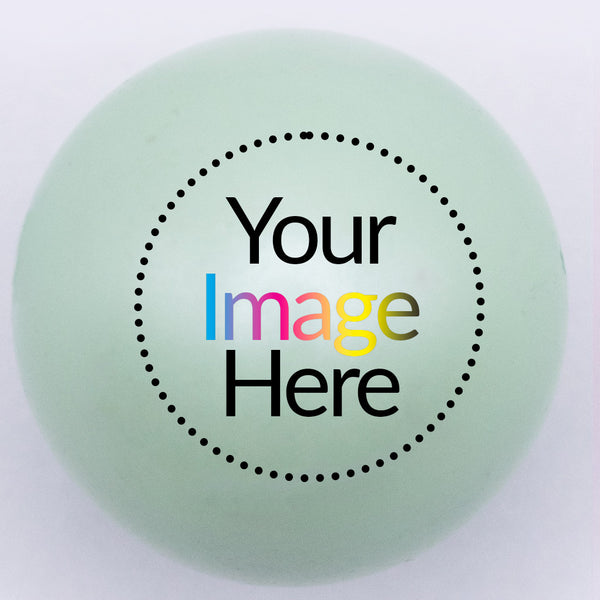 20mm green matte custom printed bubblegum beads your image here 