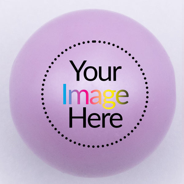 20mm purple matte custom printed bubblegum beads your image here 