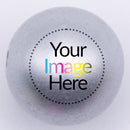 20mm silver matte custom printed bubblegum beads your image here 