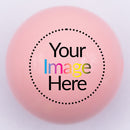 20mm light pink gloss custom printed bubblegum bead your image here