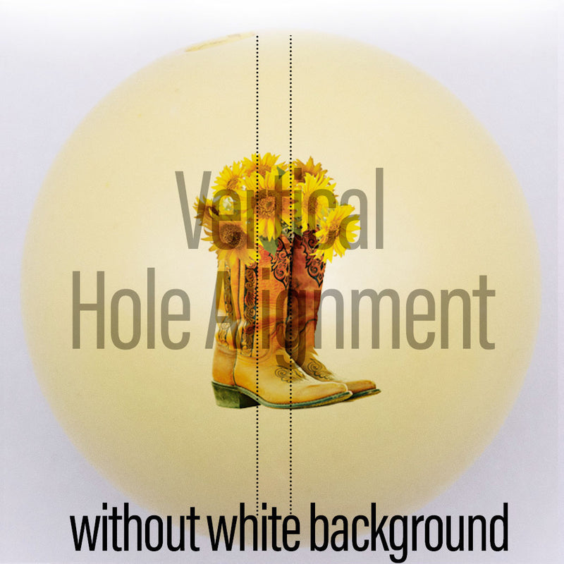 20mm Yellow Matte custom printed bubblegum bead vertical hole alignment without white background