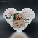 Personalized heart mothers day legos